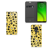 Mobiel BookCase Motorola Moto G7 Power Punk Geel