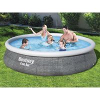 Bestway Zwembadset Fast Set met pomp opblaasbaar 396x84 cm - thumbnail