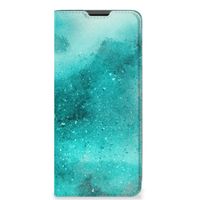 Bookcase Motorola Moto G51 5G Painting Blue - thumbnail