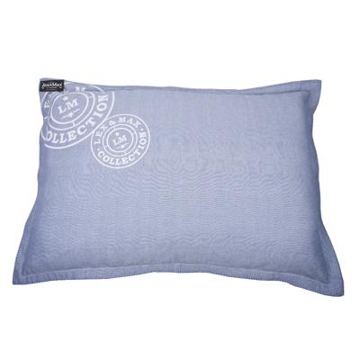 Lex & Max Hondenkussen Visgraad Blauw - 100 x 70cm - Kussenhoes