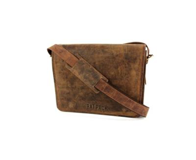 BUTCH 13 inch heren kleptas schoudertas bruin