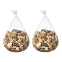 Mini Decoratie steentjes in netje 4x kg - Voor in plantenbak, vissenkom of kandelaar vaas