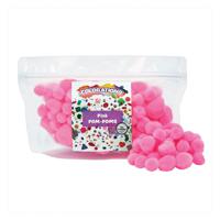 Colorations Pom Poms Roze, 100st. - thumbnail