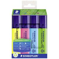 Staedtler Textmarker Textsurfer 364 RC4 Diverse kleuren, Geel, Pink, Blauw, Groen 4 stuk(s)