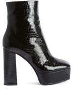 Giuseppe Zanotti bottines Morgana à effet peau de crocodile 120 mm - Noir