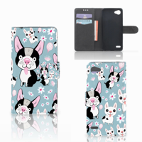 LG Q6 | LG Q6 Plus Telefoonhoesje met Pasjes Hondjes