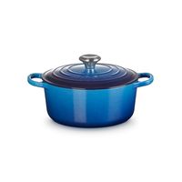 LE CREUSET - Signature - Braadpan rond 24cm 4,20l Azure - thumbnail