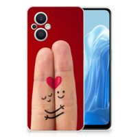 OPPO Reno8 Lite Silicone Back Cover Liefde - Origineel Romantisch Cadeau