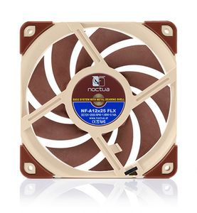 Noctua NF A12x25 FLX Computer behuizing Ventilator 12 cm Beige, Rood