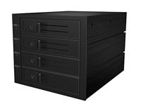 ICY BOX 4-voudig 3, 5 inch Backplane voor 3X 5, 25 inch schacht, SAS III 12 GB/S en SATA III 6 GB/S, Mini SAS HD Host, ventilator 60610