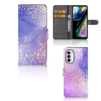 Hoesje voor Motorola Moto G52 | Moto G82 Watercolor Paars