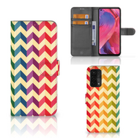 OPPO A54 5G | A74 5G | A93 5G Telefoon Hoesje Zigzag Multi Color