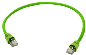 Telegärtner L00000A0141 RJ45 Netwerkkabel, patchkabel CAT 5 SF/UTP 1.00 m Geel, Groen 1 stuk(s)