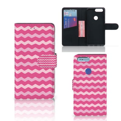 OnePlus 5T Telefoon Hoesje Waves Pink OnePlus 5T Telefoon Hoesje Waves Pink