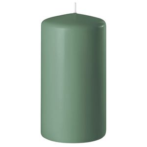 1x Groene cilinderkaars/stompkaars 6 x 12 cm 45 branduren