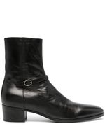 Saint Laurent bottines Vlad en cuir à boucle - Noir