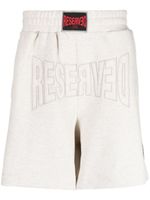 izzue short de sport à patch logo - Gris