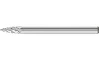 PFERD 21222584 Freesstift Spitsboog Lengte 37 mm Afmeting, Ø 3 mm Werklengte 7 mm Schachtdiameter 3 mm