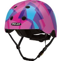 Melon Urban Active fietshelm roze/Blauww maat 46 52 cm