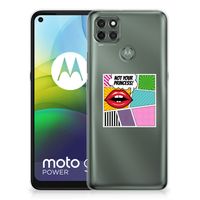 Motorola Moto G9 Power Silicone Back Cover Popart Princess - thumbnail