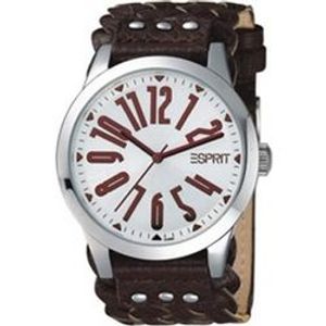 Horlogeband Esprit ES101092002 Onderliggend Leder Bruin 20mm