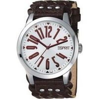 Horlogeband Esprit ES101092002 Onderliggend Leder Bruin 20mm - thumbnail