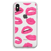 Bite my lip: iPhone XS Transparant Hoesje - thumbnail