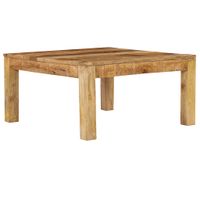 Salontafel 80x80x40 cm massief mangohout - thumbnail