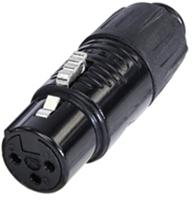 Rean RA3FT-B XLR Adapter Mini-XLR mannelijk - Mini XLR vrouwelijk Poolnummer (num): 3 1 st.