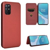 OnePlus 8T Flip Case - Koolstofvezel - Rood