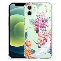 iPhone 12 Mini Case Anti-shock Bird Flowers