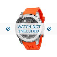 Armani horlogeband AX-1073 Rubber Oranje - thumbnail