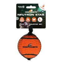 Dog Comets Neutron Star - Hondenbal met piep - Ø 7,5 cm - hondenspeelgoed - tennisbal - bouncing tennisbal - 1 stuk - oranje