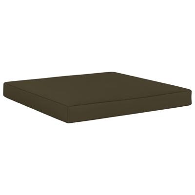 vidaXL Vloerpalletkussen 60x61,5x6 cm stof taupe