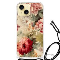 Case voor Apple iPhone 15 Bloemen - thumbnail