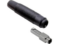 TRU COMPONENTS Laboratoriumbus Koppeling, recht Stift-Ø: 4 mm Zwart 100 stuk(s)