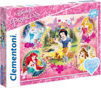 Clementoni legpuzzel Disney Prinses Glitter meisjes 104 stukjes