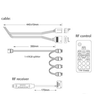 Xilence XPF120RGB-SET Computer behuizing Ventilator 12 cm Zwart