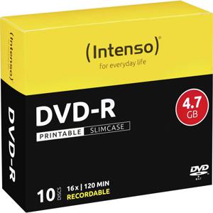 Intenso 4801652 DVD-R disc 4.7 GB 10 stuk(s) Slimcase Bedrukbaar