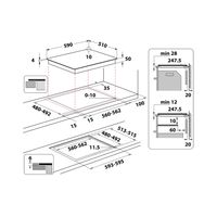 Whirlpool WB S2560 NE Zwart Ingebouwd 59 cm Inductiekookplaat zones 4 zone(s) - thumbnail