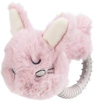 Trixie Pluche Haas Met Tpr Ring Voor Puppy-27 CM