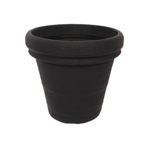 Bloempot antraciet Vaso Doppio 30x25 cm