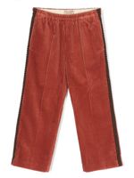 Gucci Kids pantalon en velours côtelé à coupe droite - Rouge - thumbnail