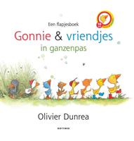 Gonnie & vriendjes in ganzenpas (flapjesboek) - Olivier Dunrea - Hardcover (9789025756154)
