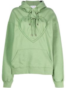 Collina Strada hoodie à détail cœur - Vert