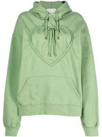 Collina Strada hoodie à détail cœur - Vert - thumbnail