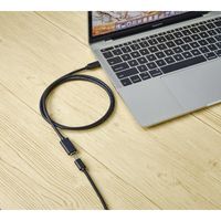 Renkforce USB-kabel USB 3.2 Gen2 (USB 3.1 Gen2) USB-C stekker, USB-C bus 2.00 m Zwart PVC-mantel RF-4755222 - thumbnail