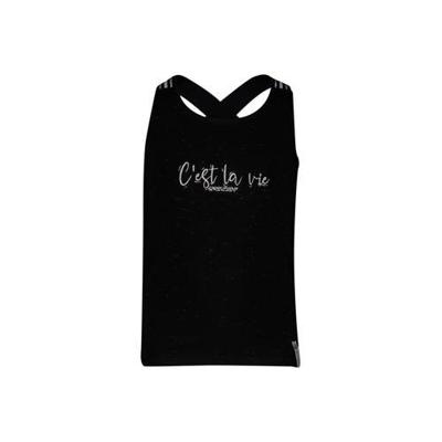 4PRESIDENT singlet Kat met printopdruk zwart/wit/zilver