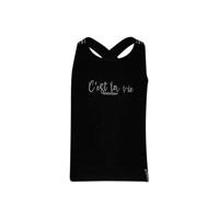 4PRESIDENT singlet Kat met printopdruk zwart/wit/zilver