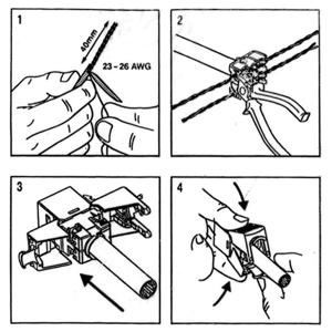 ROLINE Cat.6/Keystone, RJ-45, afgeschermd, SLIM, zilverkleurig